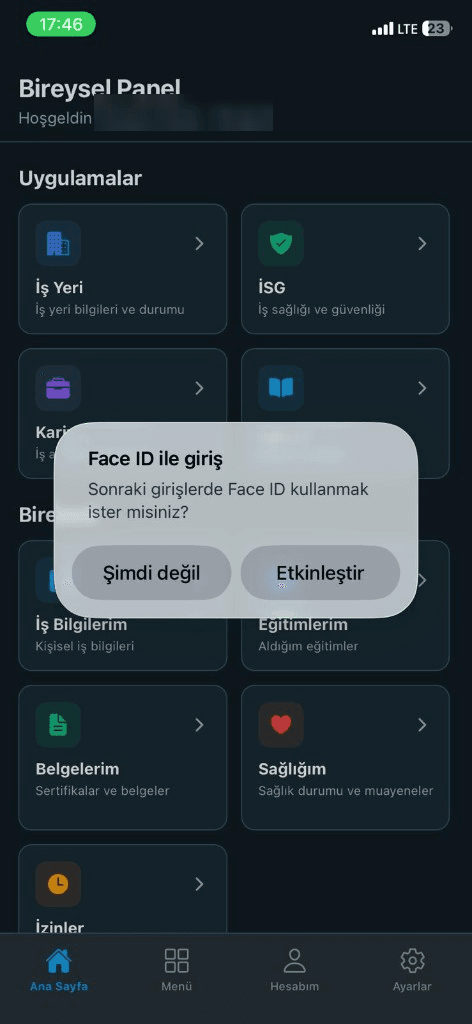 Bireysel Face ID