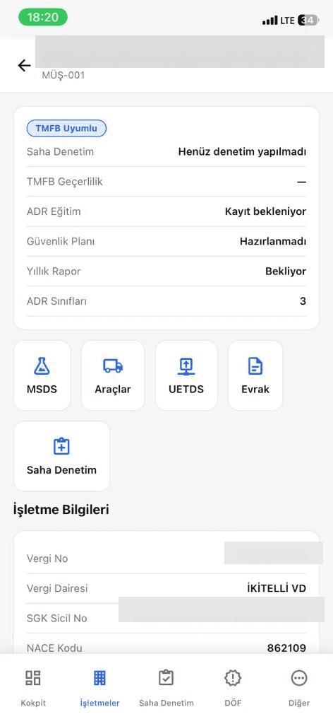 TMGD mobil işletme
