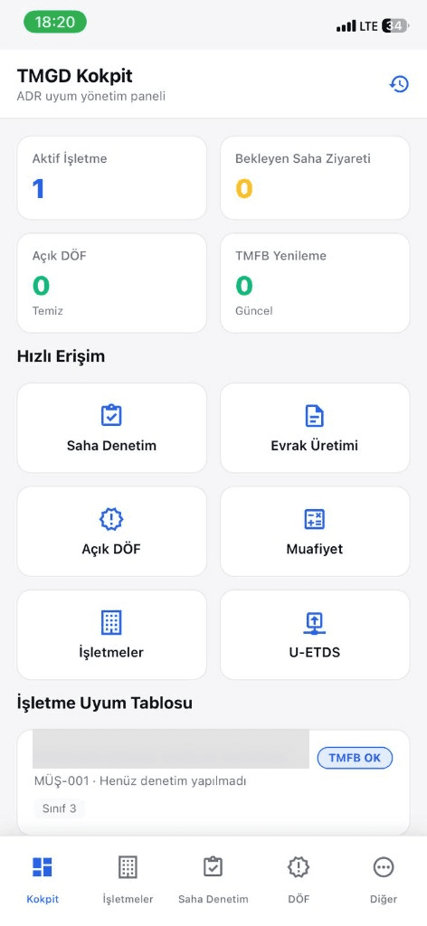 TMGD mobil kokpit