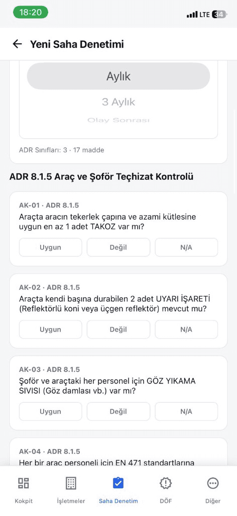 TMGD mobil saha denetimi